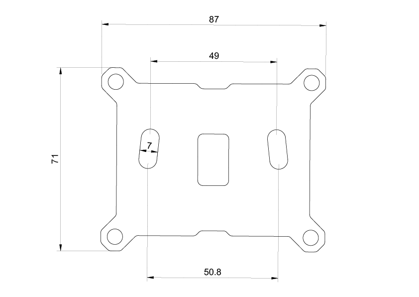 Rock Light Mounting Panel Pair to suit KAON Molle Mesh